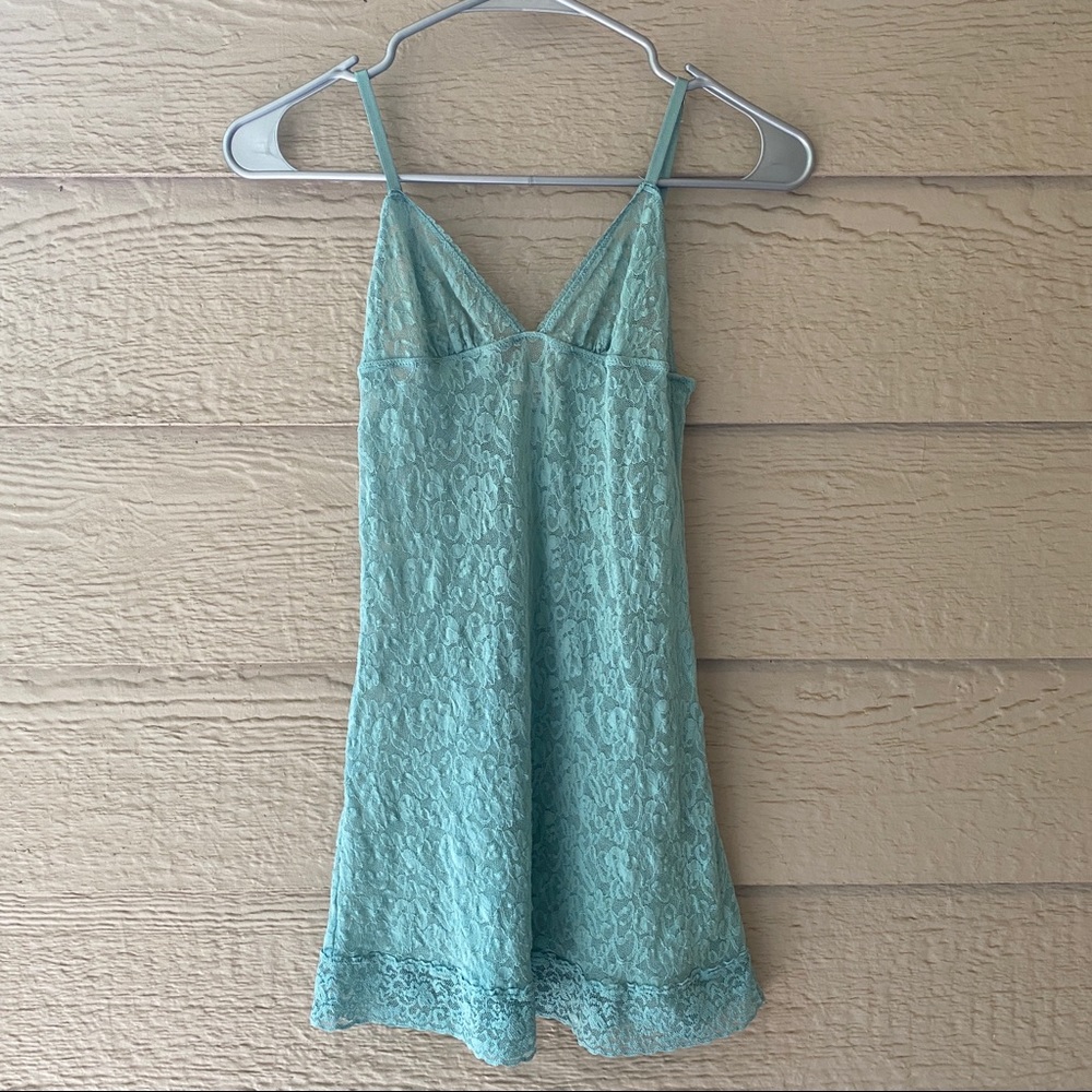 Victoria’s Secret Teal Sheer Lace Lingerie Dress